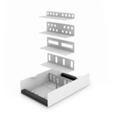 Digitus LWL Unibox zur Wandmontage, IT-Schrank hellgrau, Kompakte Spleißbox 