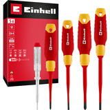 EINHELL Elektriker-Schraubendreher-Set VDE, 5-teilig rot/gelb