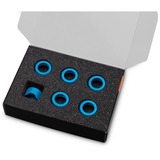 EKWB EK-Quantum Torque Compression Ring 6-Pack HDC 12 - Blue, Verbindung blau