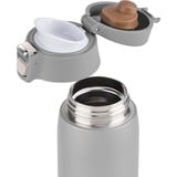 Emsa TRAVEL MUG light Thermobecher 0,4 Liter silber, Flip-Deckel