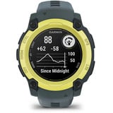 Garmin Instinct E, Smartwatch dunkelgrau/limette, 40 mm, Silikon-Armband
