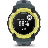 Garmin Instinct E, Smartwatch dunkelgrau/limette, 40 mm, Silikon-Armband