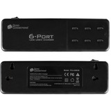 Good Connections USB-Schnellladestation 120 Watt, 6-Port, Ladegerät schwarz, PD 3.0, QC 4+, USB-C