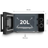 Medion MD12011, Mikrowelle schwarz