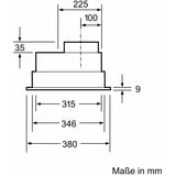 Siemens LB55566 iQ300, Dunstabzugshaube silber, 53 cm
