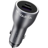 VARTA Ladegerät Car Charger KFZ, USB-A + USB-C, 45 Watt schwarz, Autoladegerät, PD und QuickCharge