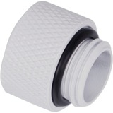 Alphacool Eiszapfen Verlängerung G1/4 AG auf G1/4 IG - White weiß, für weiche Schläuche (PVC, Silikon, Neoprene)
