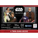 Asmodee Star Wars: Unlimited - Twin Suns (4 Twin-Suns-Decks), Kartenspiel 