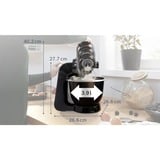 Bosch Home MUM59N26CB Küchenmaschine Carbon black schwarz, 1.000 Watt, Serie 4