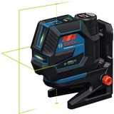 Bosch Professional Akku-Kombilaser GCL 12V-50-22 CG Professional, Kreuzlinienlaser blau/schwarz, grüne Laserlinien und Lotpunkte, inkl. Drehhalterung RM 20 und Baustativ BT 150