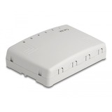 DeLOCK Mini Desktop Patchpanel 6 Port Cat.6a grau