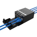 Digitus Konsolidierungspunkt-Box 4P Keystone mit Kabelmanager schwarz