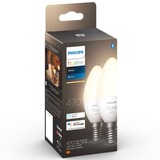 Philips Hue White E14, LED-Lampe Doppelpack, ersetzt 40 Watt