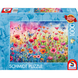 Schmidt Spiele Mohnblumenwiese, Puzzle 1000 Teile
