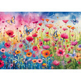 Schmidt Spiele Mohnblumenwiese, Puzzle 1000 Teile