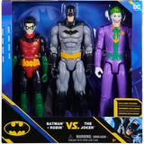 Spin Master Batman 30 cm Figuren-Set aus Batman (Rebirth), Robin und Joker, Spielfigur 