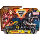 Spin Master Monster Jam 2er-Pack Iron Man vs. War Machine, Spielfahrzeug Maßstab 1:64