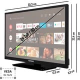 Telefunken XH24AN550MV, LED-Fernseher 60 cm (24 Zoll), schwarz, FullHD, AndroidTV, HDR, WLAN