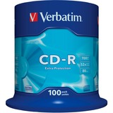 Verbatim CD-R 700 MB, CD-Rohlinge 52fach, 100 Stück
