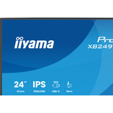 iiyama ProLite XB2495WSC-B1, LED-Monitor 61.1 cm (24 Zoll), schwarz (matt), WUXGA, IPS, HDMI, USB-C, USB-Hub, 100Hz Panel