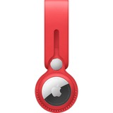 Apple AirTag Anhänger aus Leder, Hülle rot
