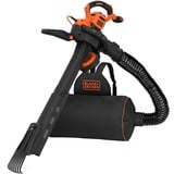 BLACK+DECKER 3-in-1 Elektro-Laubsauger BEBLV301-QS, Laubsauger/Laubbläser schwarz/orange, 3.000 Watt