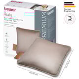 Beurer HK 77 Heaty smokey-taupe, Heizkissen taupe, Samtbezug