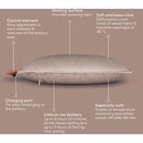 Beurer HK 77 Heaty smokey-taupe, Heizkissen taupe, Samtbezug