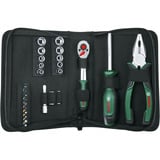 Bosch Heimwerken & Garten Starter Werkzeug Set, 26-teilig, Werkzeug-Set grün/schwarz, mit Textil-Reißverschlussetui