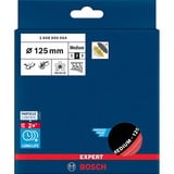Bosch Professional Expert Multiloch Universalstützteller, mittelhart, Ø125mm, M8+5/16", Schleifteller schwarz, für Exzenterschleifer