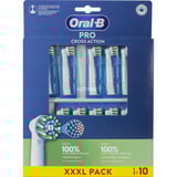 Braun Oral-B Pro Cross Action Aufsteckbürsten 10er-Pack weiß