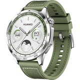 Huawei Watch GT4 46mm (Phoinix-B19W), Smartwatch grün, gewebtes Armband