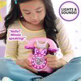 Just Play Disney Junior Minnie Mouse Telefon mit Licht- und Soundeffekten, Rollenspiel 