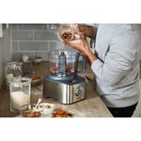 Kenwood Küchenmaschine MultiPro Compact+ silber, 800 Watt, integrierte Waage, Mixaufsatz und Blend-Xtract 2GO