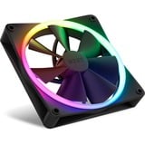 NZXT F140 RGB DUO Twin 140x140x25, Gehäuselüfter schwarz, 2er Pack, inkl. RGB-Controller