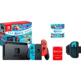 Nintendo Switch Sports Set, Spielkonsole neon-rot/neon-blau, inkl. Switch Sports, Beingurt & 3-monatige Switch Online Mitgliedschaft