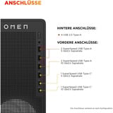OMEN 16L Gaming Desktop TG03-0186ng, Gaming-PC schwarz, ohne Betriebssystem