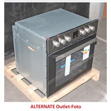 SHARP K-62D19IM0-EU, Herdset edelstahl/schwarz