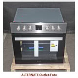 SHARP K-62D19IM0-EU, Herdset edelstahl/schwarz