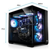 Thermaltake FTW 380i 5060Ti, Gaming-PC schwarz/transparent, Windows 11 Home
