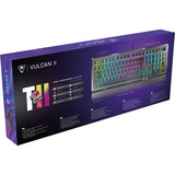 Turtle Beach Vulcan II, Gaming-Tastatur aluminium (gebürstet)/schwarz, DE-Layout, TITAN II Brown