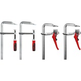 BESSEY Sonderaktionspaket GZ-GH-A Schraub- / Hebelzwingen silber/rot, 4-teilig