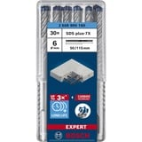 Bosch EXPERT Hammerbohrer SDS-plus-7X, Ø 6mm, 30 Stück Arbeitslänge 50mm