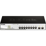 D-Link DGS-1210-08P/E, Switch silber/schwarz, 2 Gigabit-Combo-Ports