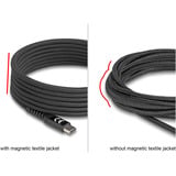 DeLOCK USB-C 2.0 Kabel mit magnetischer Textilummantelung schwarz, 1 Meter, PD 60 Watt