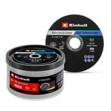 EINHELL Trennscheibe dünn, Ø 125 x 1,0mm, 50 Stück für Winkelschleifer