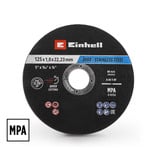 EINHELL Trennscheibe dünn, Ø 125 x 1,0mm, 50 Stück für Winkelschleifer