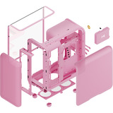 HYTE X50 Strawberry Milk, Tower-Gehäuse hellrosa, Tempered Glass
