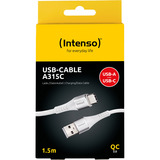 Intenso USB Kabel A315C weiß, USB-A auf USB-C