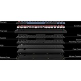 Keychron Q7, Gaming-Tastatur schwarz/blaugrau, DE-Layout, Gateron G Pro Brown, Hot-Swap, Aluminiumrahmen, RGB